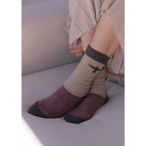 Untouched World Color Block Kite Sock Merino Wool Blend Size L